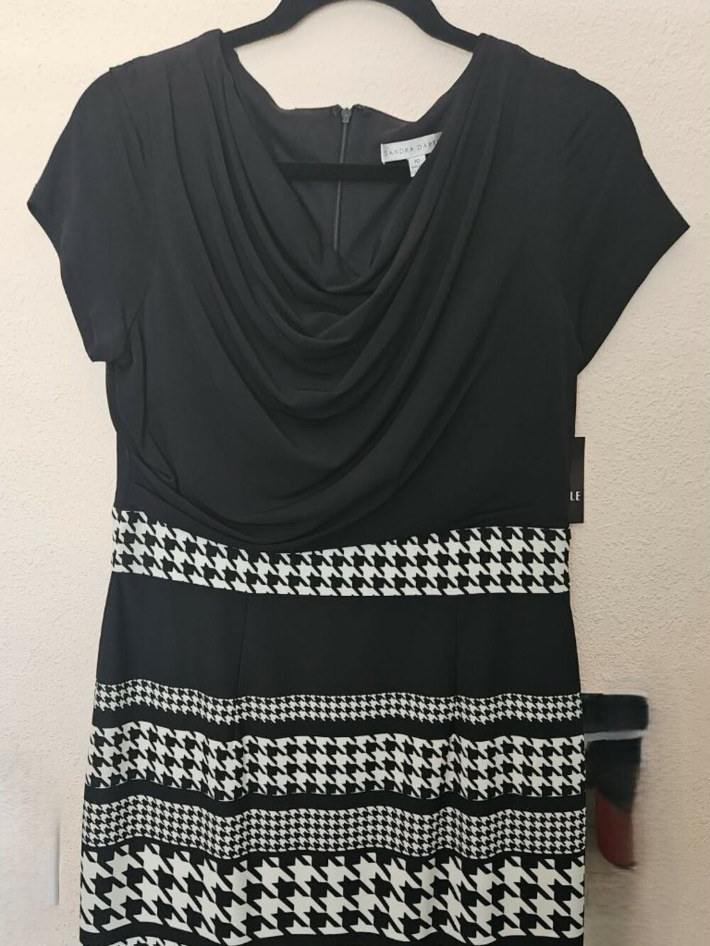 Brand New! Black and White Houndstooth dress